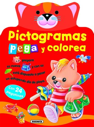 PICTOGRAMAS - PEGA Y COLOREA CONEJITO