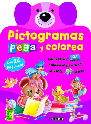 PICTOGRAMAS - PEGA Y COLOREA CONEJITO