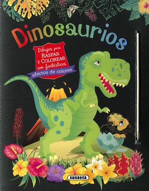 DINOSAURIOS. DIBUJOS P/RASPAR