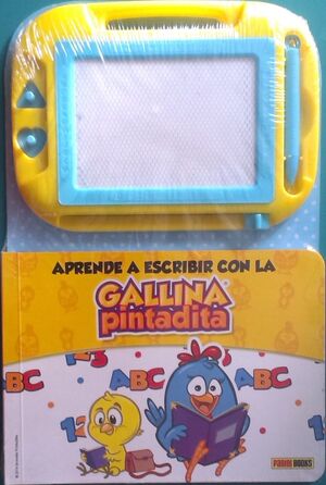 LIBRO PIZARRA, APRENDE A ESCRIBIR CON LA GALLINA PINTADITA