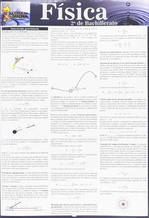 FÍSICA. 2º DE BACHILLERATO