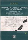 TRASPASO DE LAS ISLAS CANARIAS AL CONDE DE NIEBLA