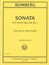 SONATA EN E MINOR, OPUS 38, NO 1 FRO CELLO AND PIANO