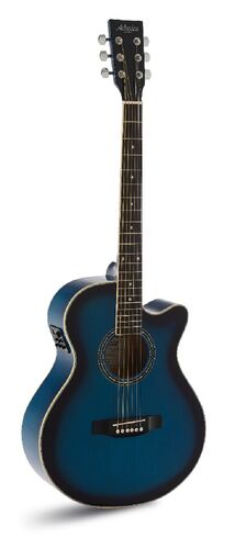 GUITARRA ACUSTICA ADMIRA INDIANA AZUL SATINADA