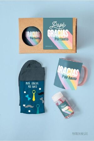 PACK TAZA PAPÁ GRACIAS POR TANTO