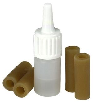 BLISTER 4 GOMAS CON LUBRICANTE ALMOHADILLA WOLF SR-588