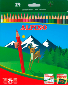 LAPICES 24 COLORES ALPINO 