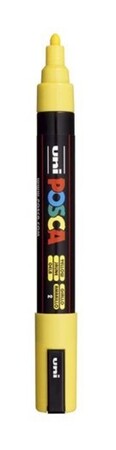 UNI POSCA ROTULADOR MEDIUM 1,8-2,5 PC-5M AMARILLO