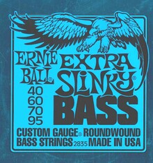 ERNIE BALL BAJO ELECTRICO 40-95 EXTRA SLINKY 2835 (JGO.)