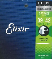 ELIXIR GUITARRA ELECTRICA 09-42 OPTIWEB 19002