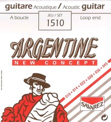 SAVAREZ ACUSTICA ARGENTINE ROJO 1510 (JGO.)MEDIA