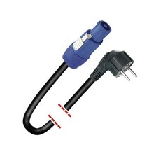 CABLE SPEAKON MACHO - SCHUKO 2MTS ALIMENTACION MARK MK1010