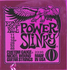 ERNIE BALL POWER SLINKY 2220 11/48 ENTORCHADA PURPLE