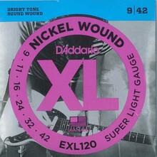 DADDARIO ELECTRICA EXL120 009-042 NICKEL WOUND