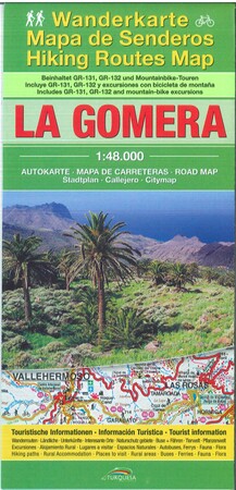 LA GOMERA MAPA CON SENDEROS